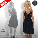 [Stellar] Southern Comfort Sundress (MESH) in black