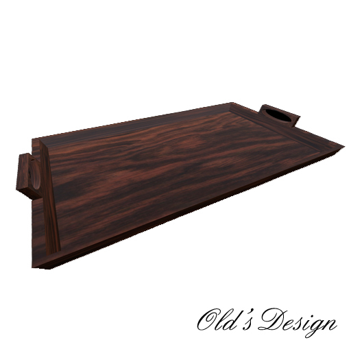 Rosewood Tray w. handles