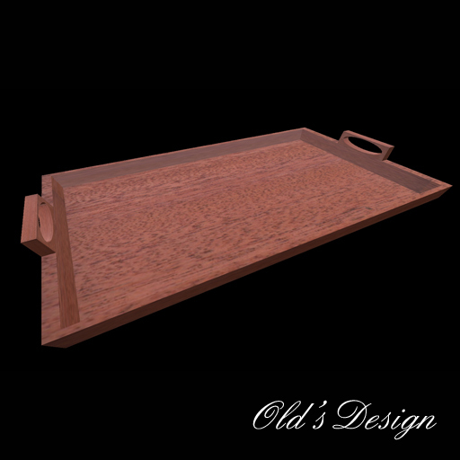 Mahogany Tray w. handles