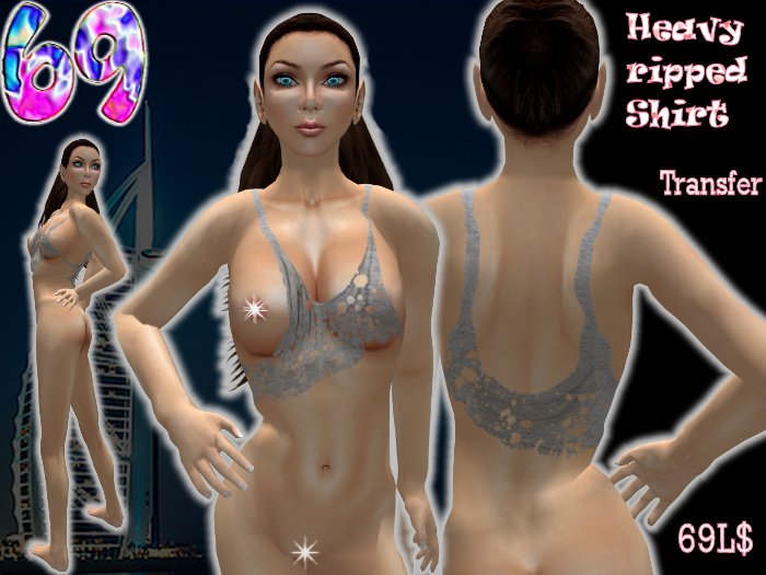 69 Heavy ripped off shirt (BOX)