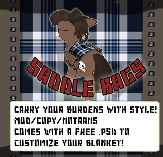 Pwny Saddle Bags Plaid, Now cheaper!