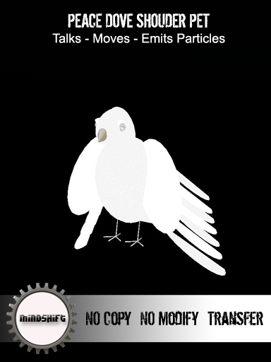 Mindshift - Peace Dove Shoulder Pet