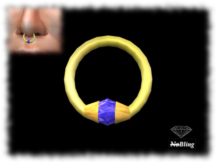 !NB!_NoBling: SeptumGoldSapphireBoxed