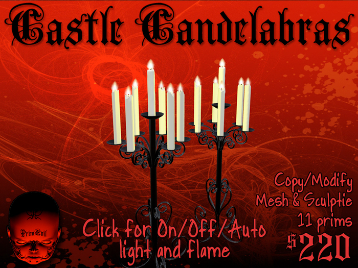 PrimEvil: Castle Candelabras v3 