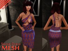 Heroes Art.Sense Dress Afro Time  Mesh Woman Elegant