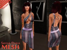 Heroes Art.Sense Dress strip Vintage Music Mesh Woman Elegant