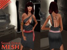 Heroes Art.Sense Dress Black Feeling Mesh Woman Elegant