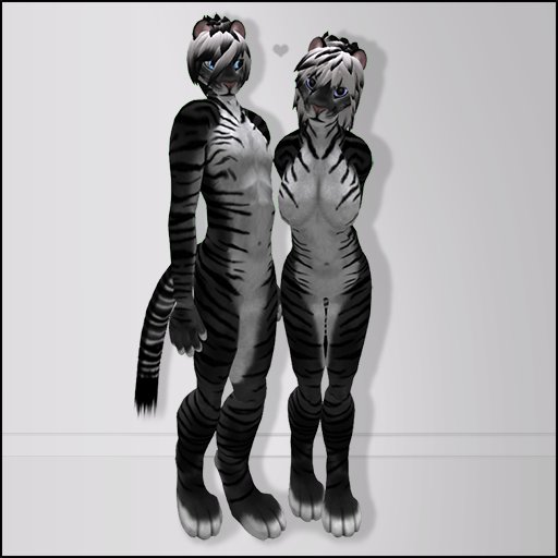 Raawr Avatars Tiger Black_White