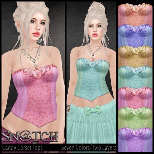 :::Sn@tch Sweets Candy Corsets:::