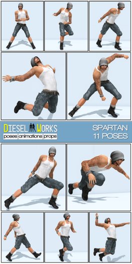 Diesel Works - Spartan Male Poses