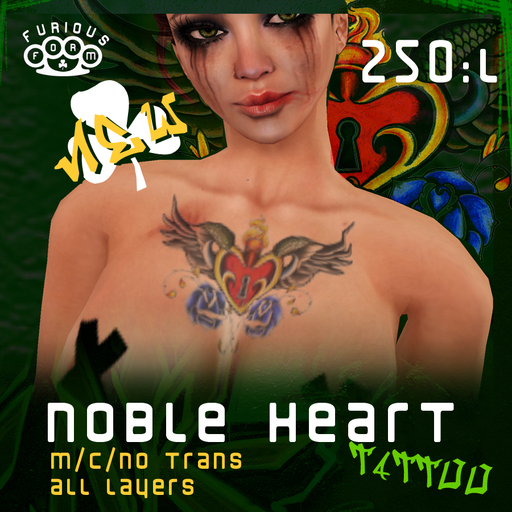 !Noble Heart - Unisex Tattoo! (All Layers) -//FF//-