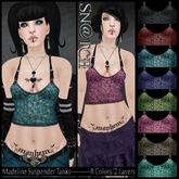 :::Sn@tch Madeline Suspender Tanks:::