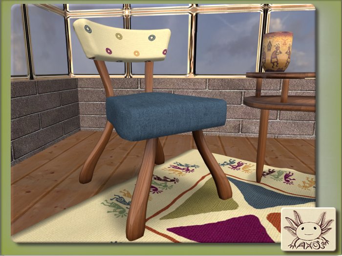 "Peaceful Music" Vintage Side Chair - 50's Retro Chair
