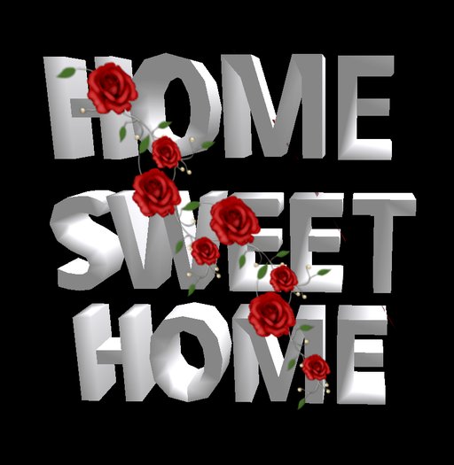 Home Sweet Home Welcom Sign Red Roses