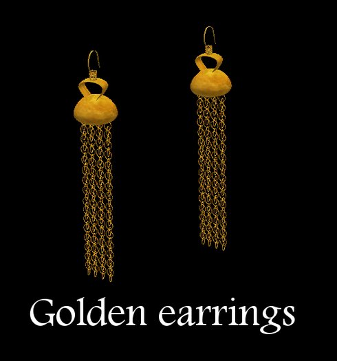 Gold Earrings boxed