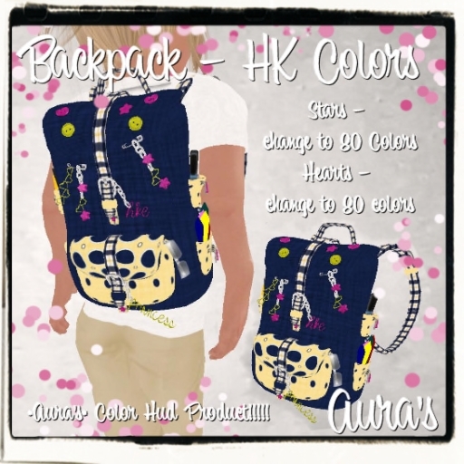 *Aura's* HK Backpack with Princess Tag