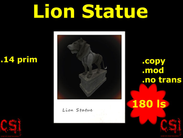 Lion Statue (box)