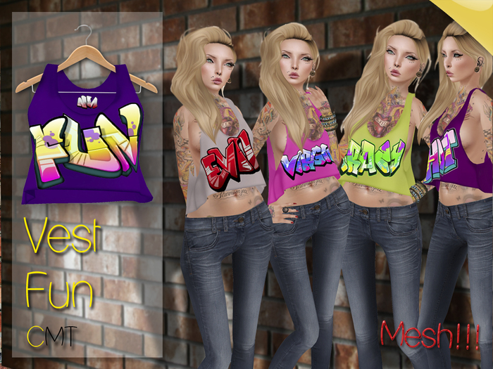 .::[NerdMonkey*Clothes] - [Vest mesh fun ]::.