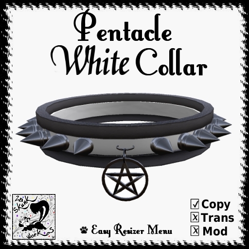 White Pentacle Collar