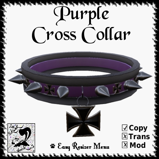 Purple Cross Collar