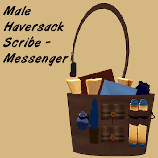 Haversack, Scribe, Male
