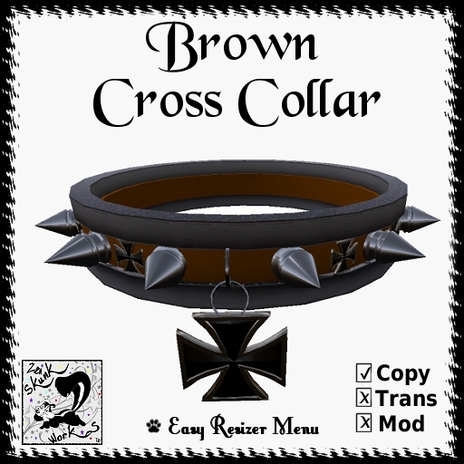 Brown Cross Collar