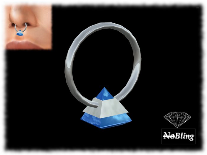 !NB!_NoBling: Nose Ring Silver Pyra Sky