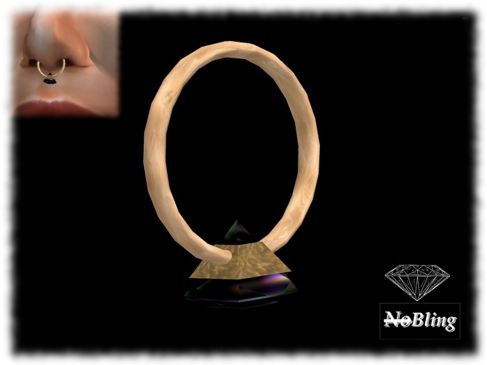 !NB!_NoBling: Nosering Gold Pyra Onyx