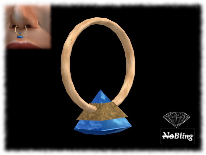 !NB!_NoBling: Nosering Gold Pyra Sky