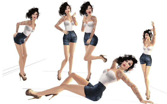 Lumiere pinup poses 5-pack