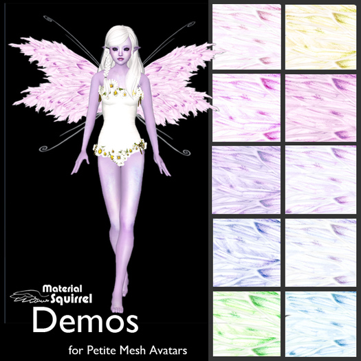 Aire Butterfly Wings DEMOS for Petites - Flexi Scripted Butterfly Wings by Material Squirrel