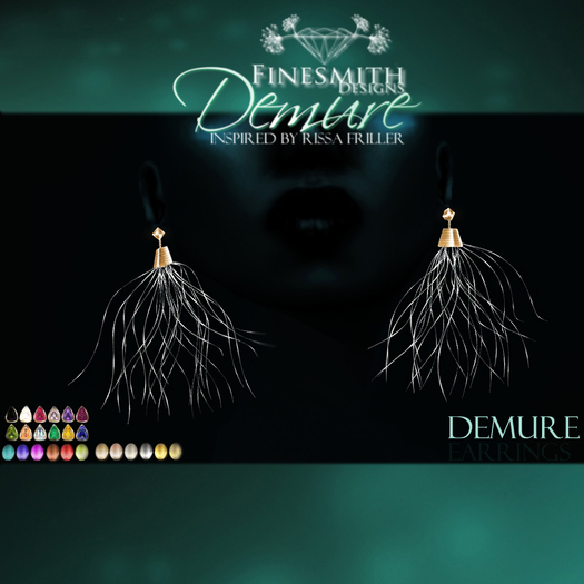 Finesmith Rissa Demure earrings color set