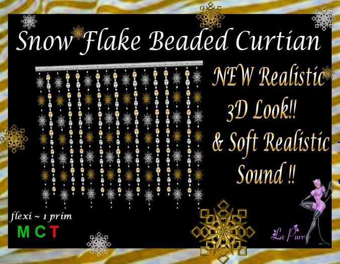 Snow Flake Beaded Curtian!