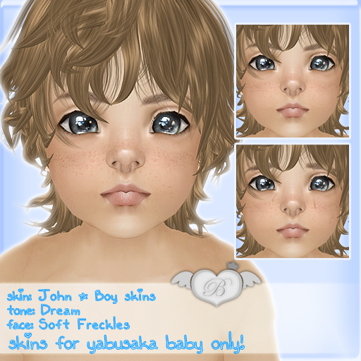 DEMO :*B*: John Skin { Dream } Soft Freckles - For YABUSAKA BABY ONLY