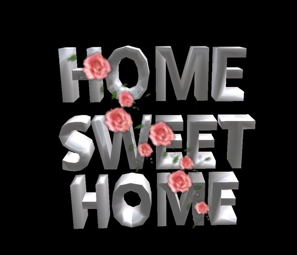Home Sweet Home Welcom Sign Pink Roses