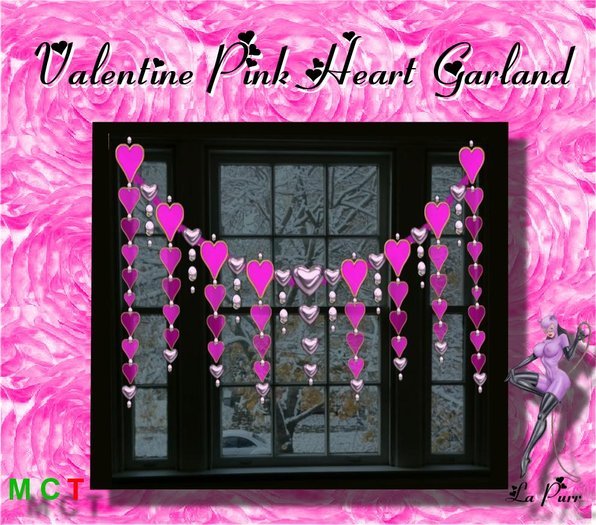 Valentine Pink Heart Garland!