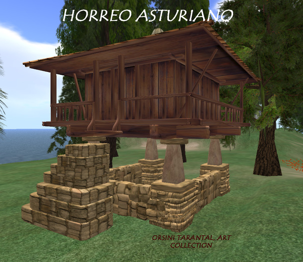 Celtic Medieval Barn on Stilts "Hórreo"