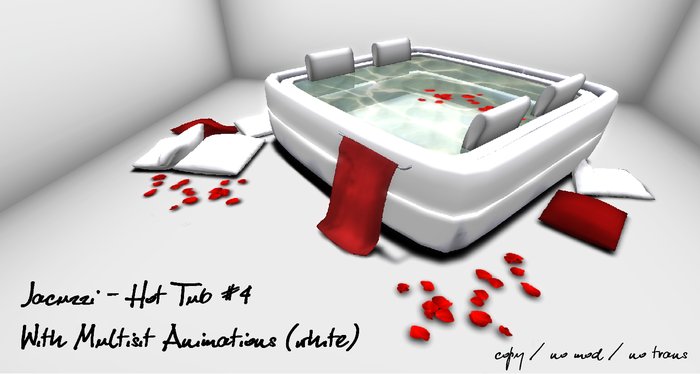 Jacuzzi - Hot Tub #4 With Multisit Animations (white)