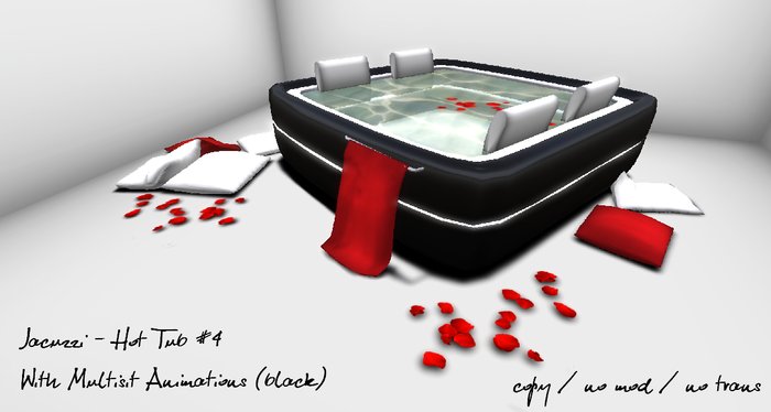 Jacuzzi - Hot Tub #4 With Multisit Animations (black)