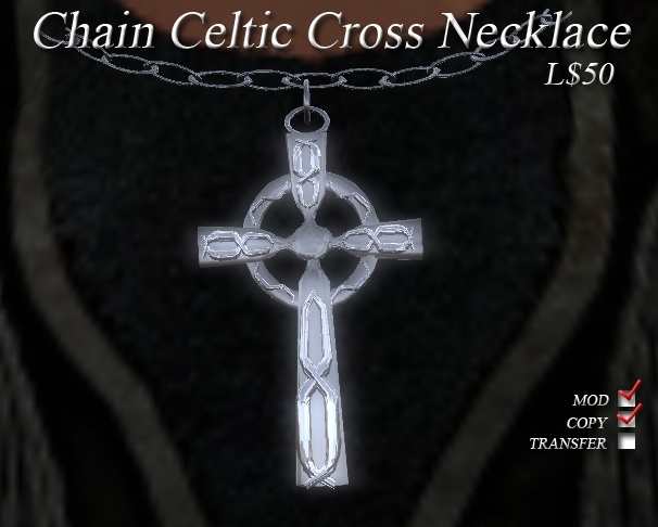 Chain Celtic Cross Necklace (v2)