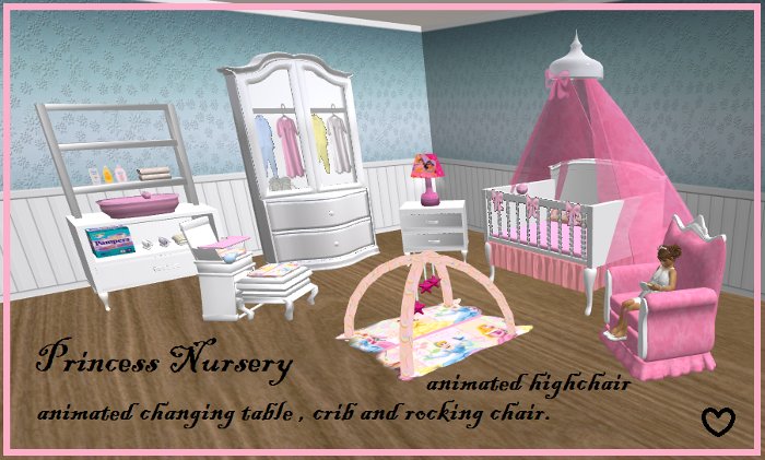 princess nursery boxed.