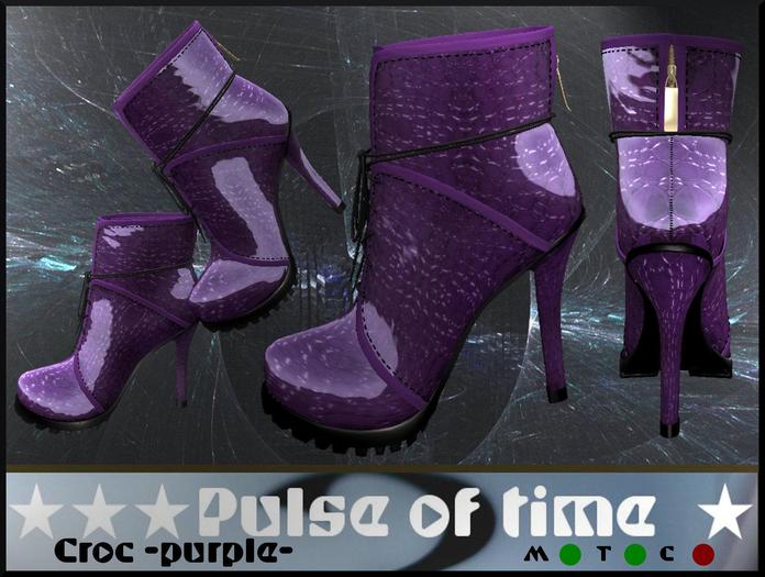 Pulse of time Croc purple