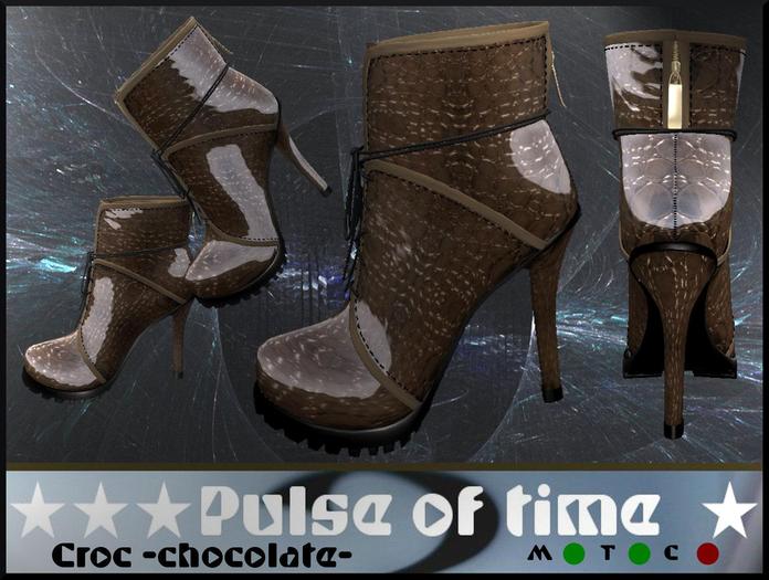 Pulse of time Croc chocolate