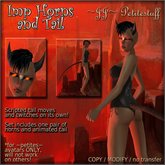 ~JJ~ Petitestuff Imp Horns and Tail