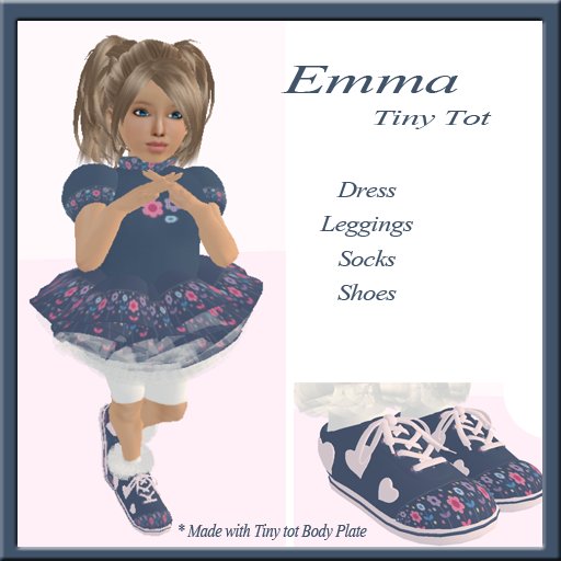 Emma Dress Outfit -- Tiny Tot Size -