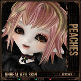 =^.^= Curious Kitties Unreal Fuzz - Unreal Azil Feather Skin - Peaches