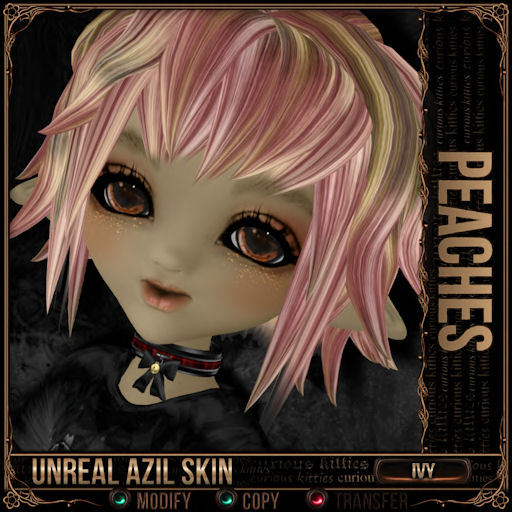 =^.^= Curious Kitties Unreal Fuzz - Unreal Azil Ivy Skin - Peaches