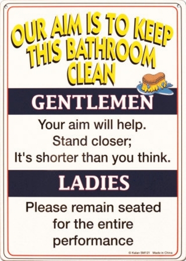 *SALE* Clean Bathrooms Poster