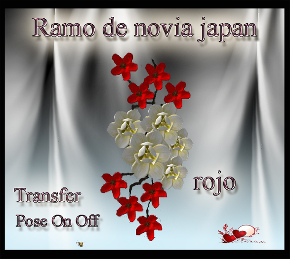 RAMO DE NOVIA ROJO JAPAN box