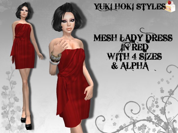 YHS Mesh Lady Dress Red